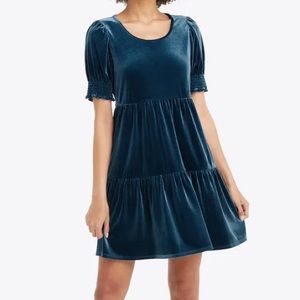 DRAPER JAMES
Lee Ann Dress Blue Velvet S